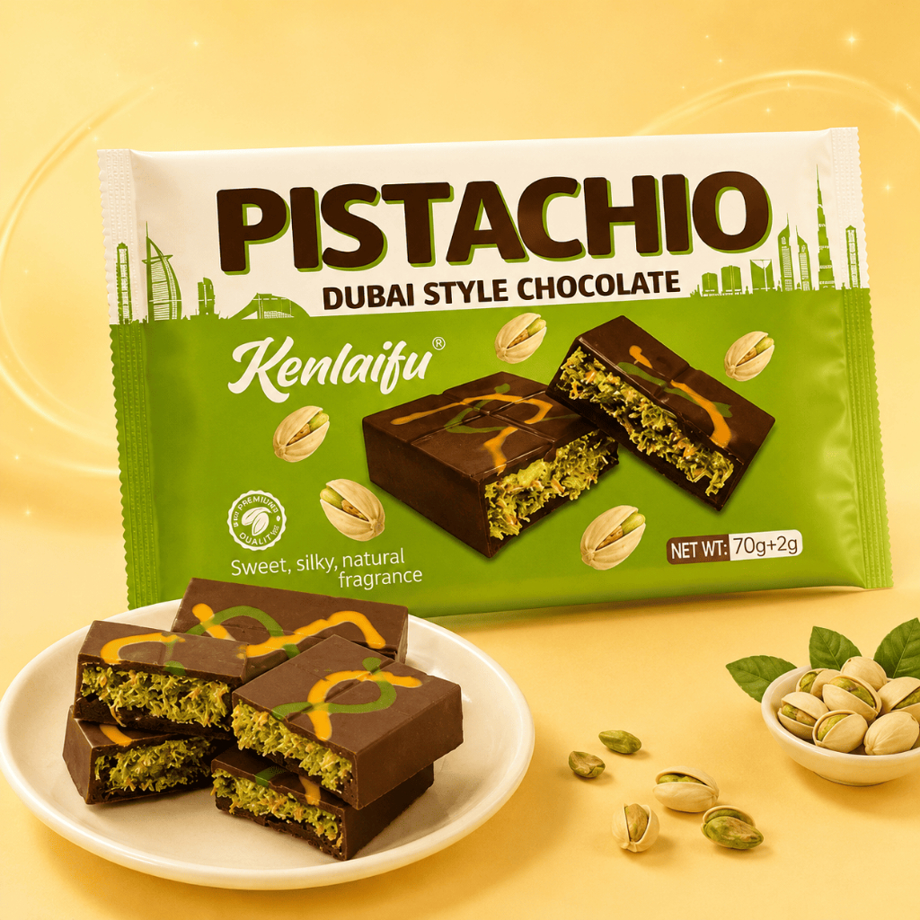ช็อคโกแลตดูไบ Dubai chocolate รสพิตาชิโอ้ 70กรัม ช็อกโกแลตตัวดัง