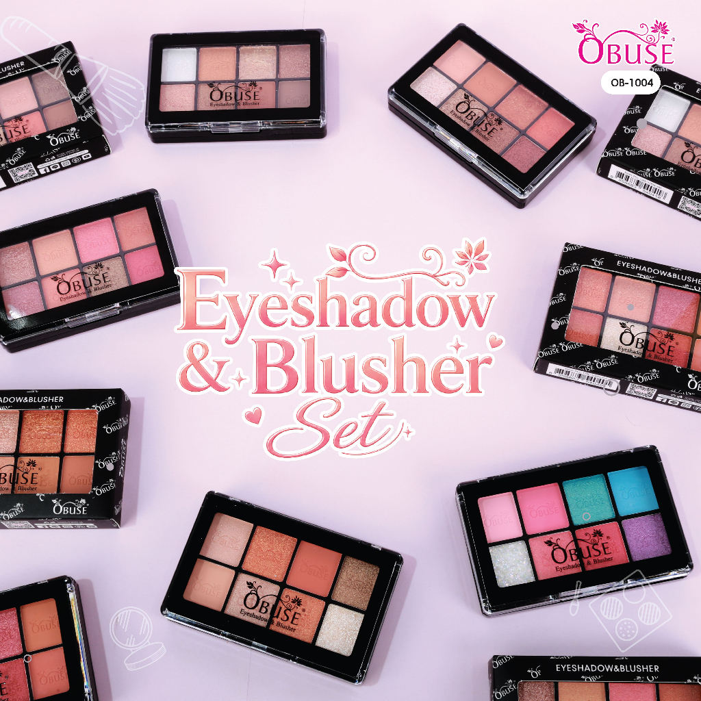 Obuse Eyeshadow&Blush เมคอัพตลับเดียวสวยจบ (OB-1004)