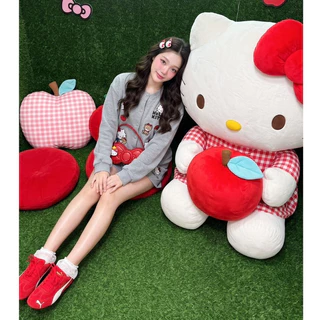 (มี3XL) Maria Diamond สีเทา Top Tap Set เซ็ต 2 ชิ้น ผ้าวอร์มเนื้อนิ่ม เสื้อแขนยาวกระดุมหน้า + กางเกงขาสั้นเอวสม็อค ปักทั