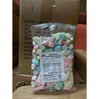 มัชเมโล่ขนาด500กรัมลายวงกลมเรนโบว์ มีฮาลาล