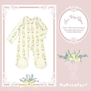 (ส่งด่วน) BabyLovett ชุดนอนเด็กปิดเท้า Villa Fontaine Collection ผ้านุ่มสบาย สำหรับเด็ก 0-24 เดือน