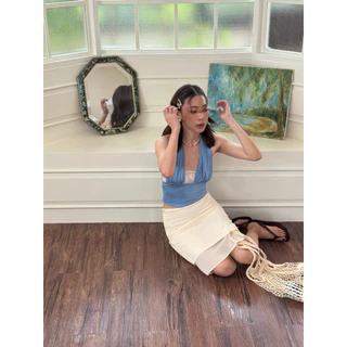 Vynn - Cupid Lace Halter Top เสื้อคล้องคอ แต่งลูกไม้