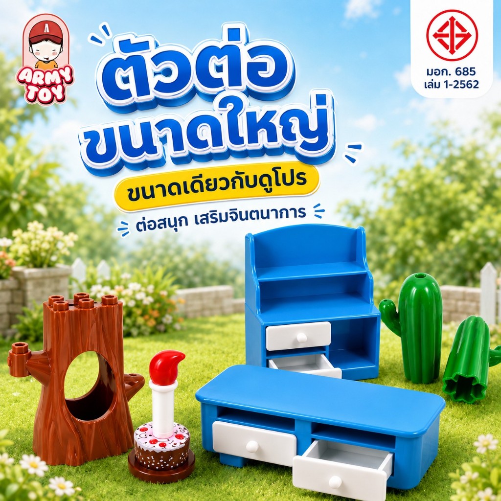 FEELO Acessories 13 กลุุ่มอุปกรณ์ตกแต่ง อุปกรณ์เสริม [ตัวต่อขนาดใหญ่]