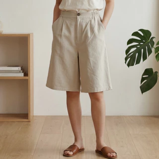 Bermuda Cotton Pants กางเกง 3 ส่วนยืดข้างกึ่งลำลองที่ยาวเหนือเข่าขึ้นมานิดนึง