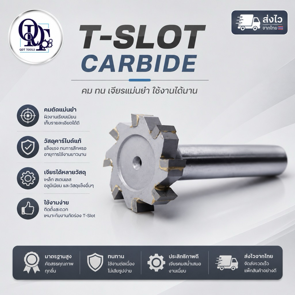 Q ที-สล็อต คาร์ไบด์ T-SLOT Carbide ขนาด 28-35 mm.