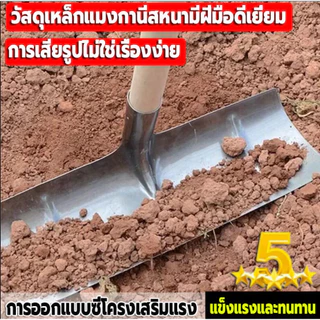 【เหล็กนำเข้าจากเยอรมัน】คราดเหล็ก30/40/50/60/70ซม คราด ตากข้าวเปลือก กวาดขี้ กำจัดหญ้าคฑาโกยข้าว