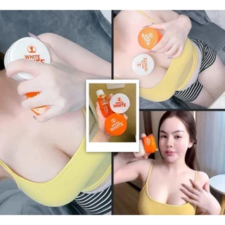 ((แพ็คเกจใหม่ไลท์ไวท์)) ครีมไลท์ไวท์ Light White แพคเกจใหม่สีส้ม 50 g. ((เซ็ตครีม+สบู่))