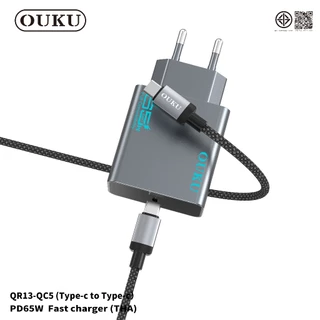 OUKU QC5 65W GaN Charger รองรับ PD QC3.0 หัวชาร์จเร็ว USB-C PD PPS