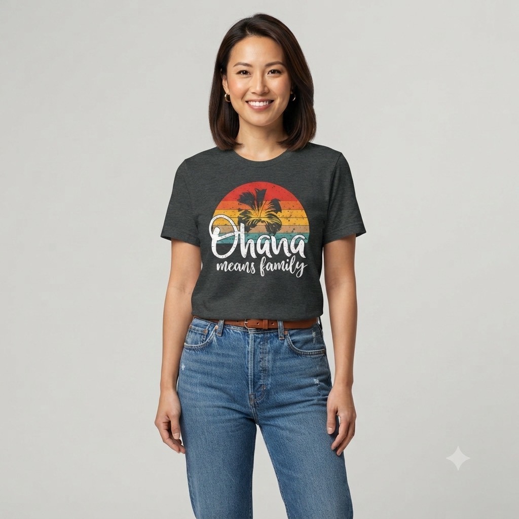 TS03: เสื้อยืดลาย Ohana Means Family