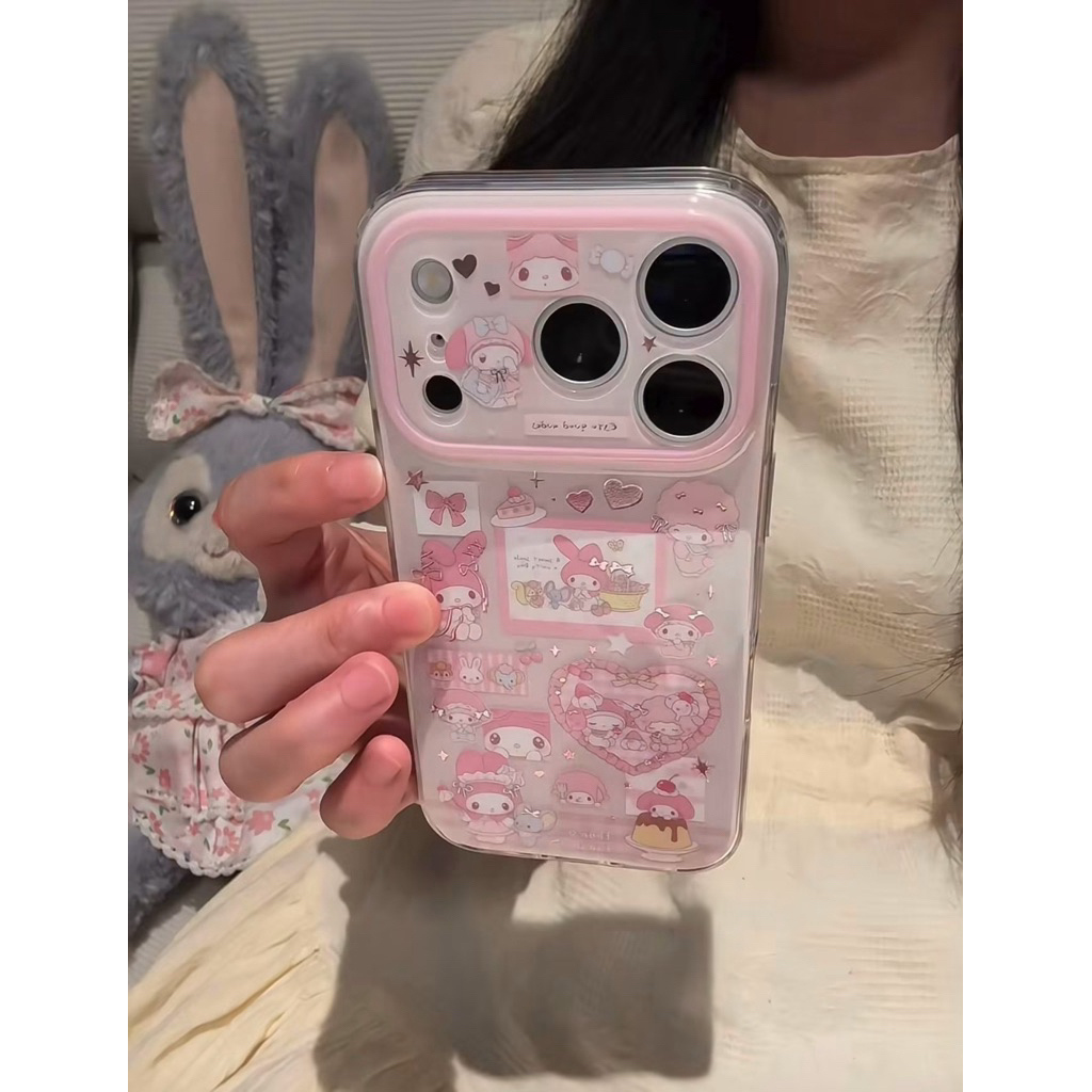 [15-17pm] เคสมายเมพุดดิ้ง ขอบยางกันกระแทกสกรีนฝังลาย