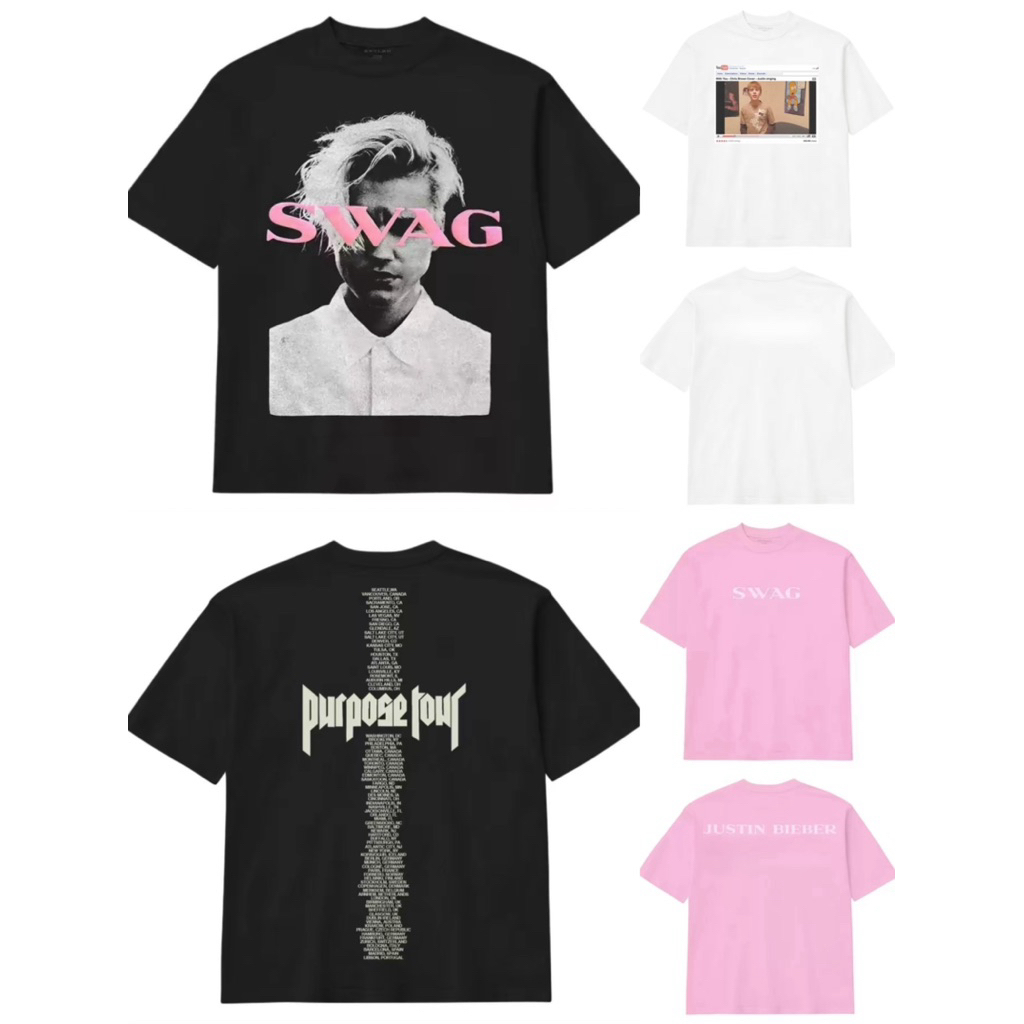 เสื้อ JUSTIN BIEBER RETRO SWAG COACHELLA OFFICIAL SKYLRK MERCH ของแท้ 100%