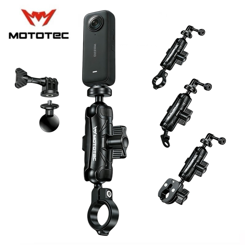 MOTOTEC Action Camera Mount ที่ยึดกล้อง Action Cam สำหรับมอเตอร์ไซค์ ปรับได้ 360°