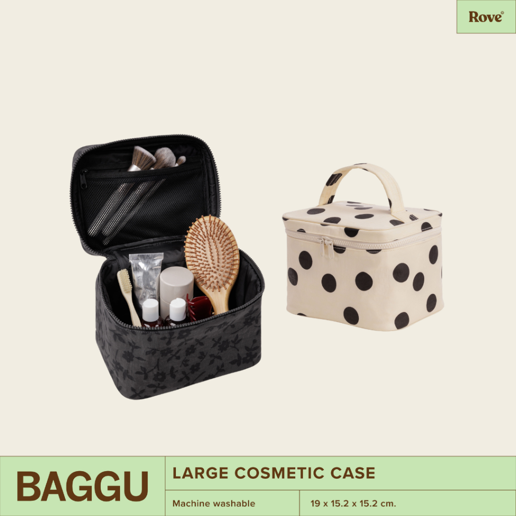 (พร้อมส่ง) BAGGU Large Cosmetic Case กระเป๋าใส่เครื่องสำอางไซส์ใหญ่จุของได้เยอะ ซิปเปิด–ปิดง่าย จัดของเป็นระเบียบ เบา
