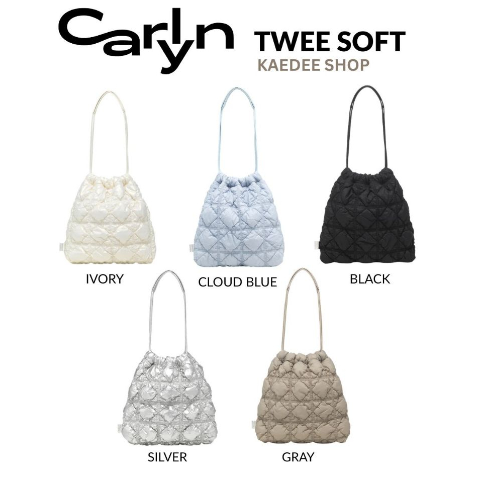 พร้อมส่งในไทย ของแท้ 100% Crlyn Twee Soft H73308010 ( Ivory , Cloud Blue , Black , Silver , Gray )