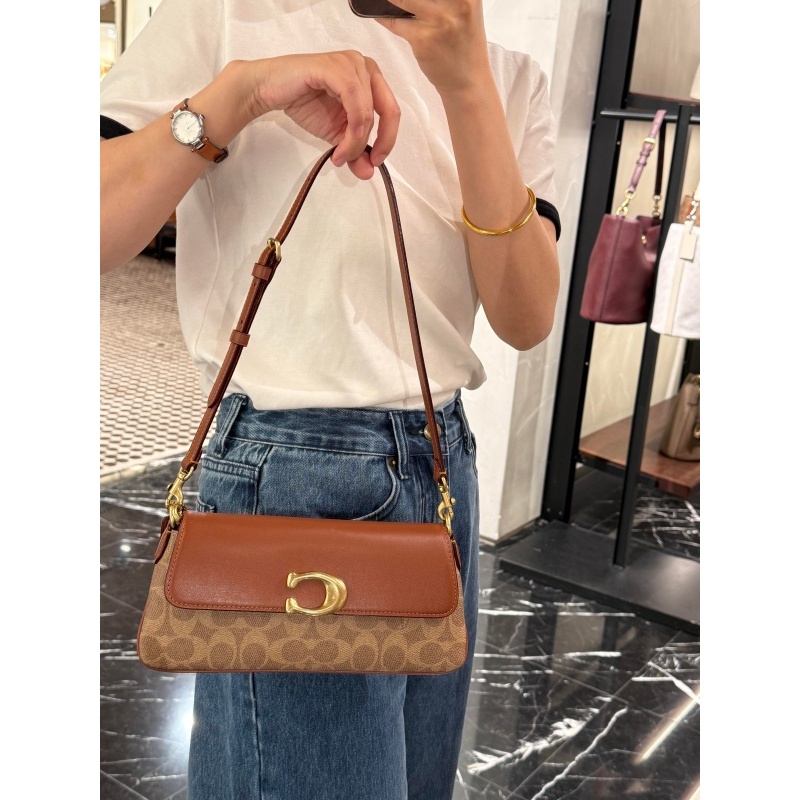 ของแท้COACH Jet 25 กระเป๋าหนัง ซิปเปิด-ปิด สะพายข้าง รูปที่ 4