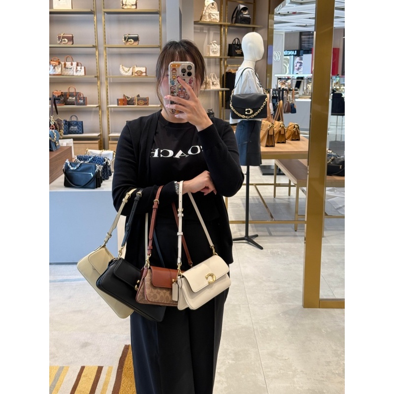 ของแท้COACH Jet 25 กระเป๋าหนัง ซิปเปิด-ปิด สะพายข้าง รูปที่ 6
