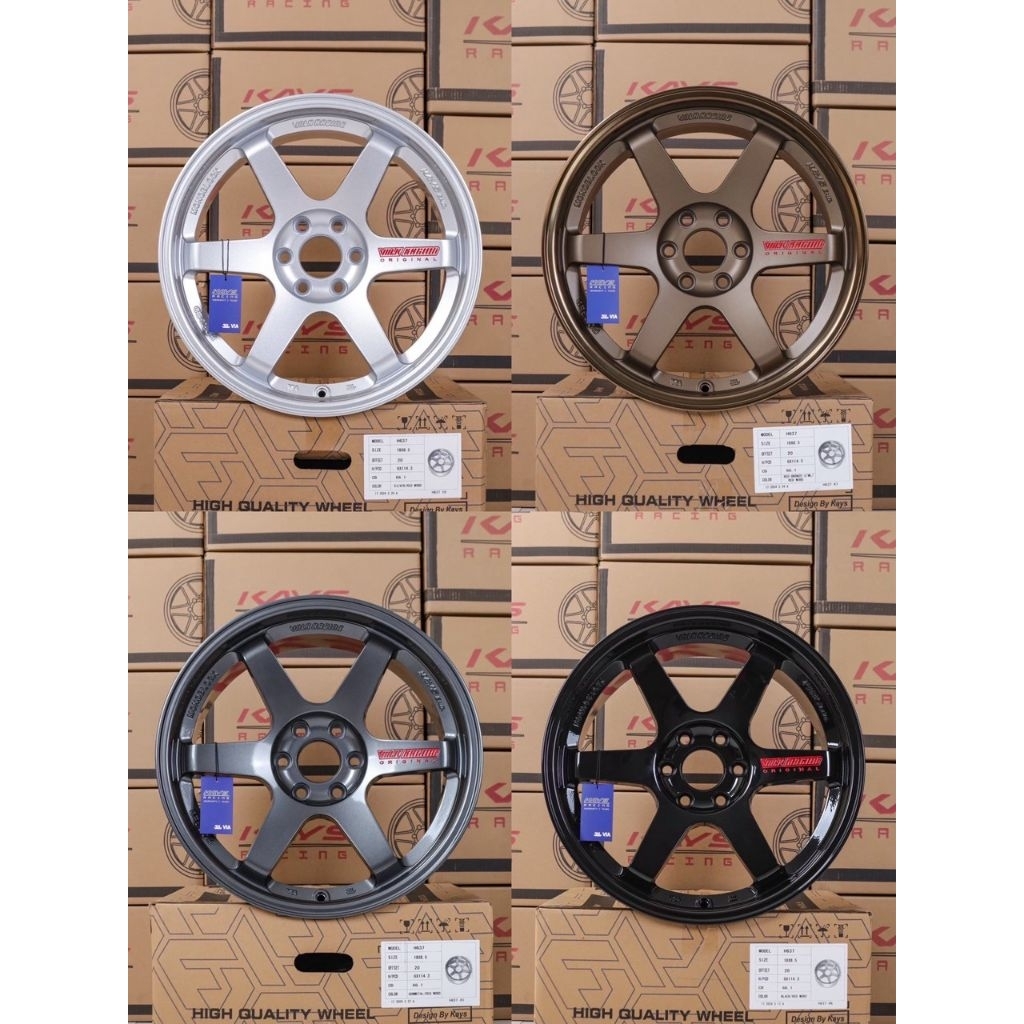 ล้อTE37 (รุ่นนาวาร่า) ขอบ18 กว้าง8.5 ET20 6รู/114.3(งานKAYS)🏁