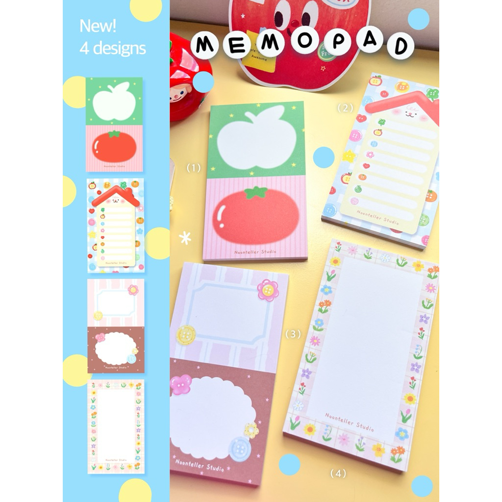 Memopad กระดาษโน้ต 7x12cm