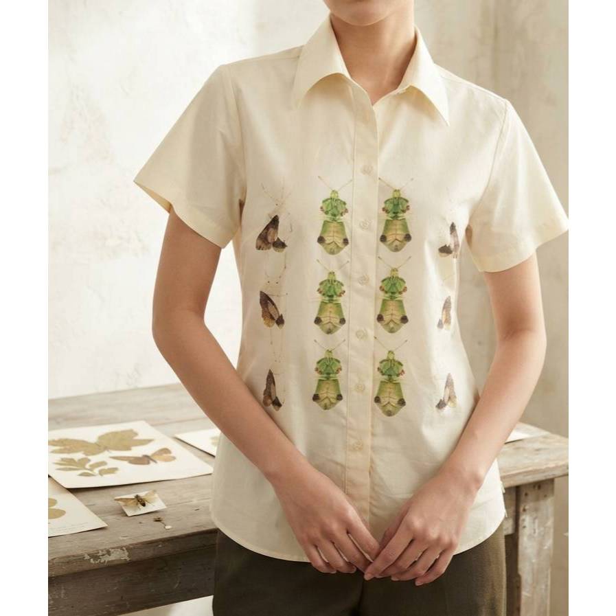 CLเสื้อโพลีลายแมลง 38/26