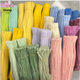 ลวดกำมะหยี่ DIY รุ่นอัพเกรด หนา 8 มม ฟู นิ่ม บิดง่าย อุปกรณ์ ดอกไม้ลวดกำมะหยี่ สร้างสรรค์งานประดิษฐ์ต่างๆ ส่งจากกรุงเทพ
