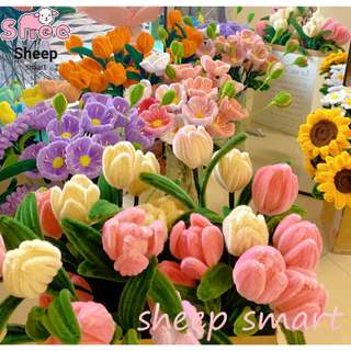 ลวดกำมะหยี่ DIY รุ่นอัพเกรด หนา 8 มม ฟู นิ่ม บิดง่าย อุปกรณ์ ดอกไม้ลวดกำมะหยี่ สร้างสรรค์งานประดิษฐ์ต่างๆ ส่งจากกรุงเทพ