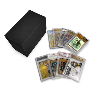กล่องเก็บการ์ดเกรด PSA SGC BGS CGC กล่องใส่การ์ดสะสม หนัง PU ฝาแม่เหล็ก ใส่เคส UV Pokemon MTG NBA YuGiOh TCG พร้อมส่ง