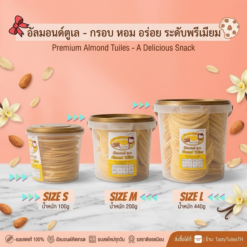 อัลมอนด์ตูเล (ขนมเบื้องฝรั่งเศส)