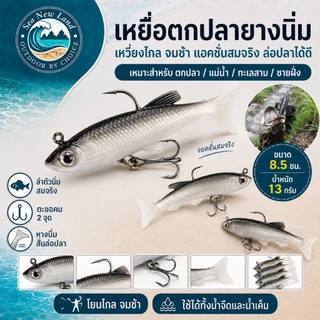 ล่อพลาสติกอ่อน ที-หาง 8 ซม. 13 กรัม หางพายสําหรับตกปลาปลาเทราท์เบส