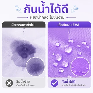 เสื้อกันฝนเด็ก เสื้อกันฝน EVA หนาพิเศษ กันน้ำ ไม่ขาดง่าย พับเก็บสะดวก ใส่ไปโรงเรียน เดินทาง ท่องเที่ยว