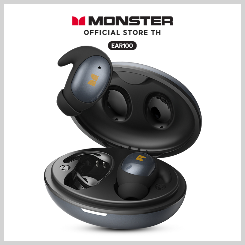 Monster SLEEP EAR100 หูฟังนอนหลับ บลูทูธ 6.0 จุกหูฟังซิลิโคน มินิ ไร้สาย รับประกัน 1 ปี
