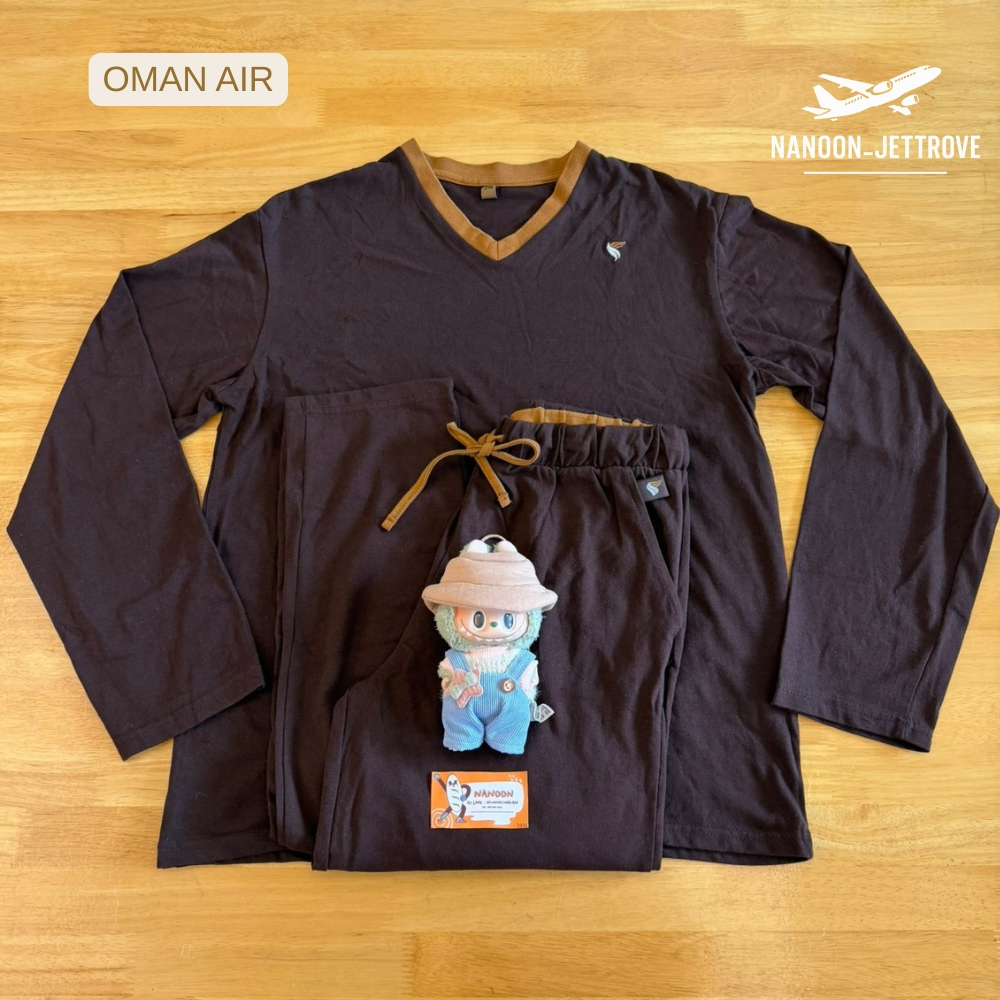 ✨NEW OMAN AIR PYJAMAS | LUXURY EARTH TONE | CABIN COLLECTIBLES | AUTHENTIC