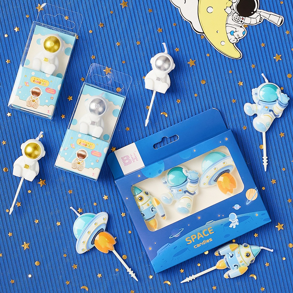 เทียนวันเกิดมนุษย์อวกาศ(พร้อมส่ง)