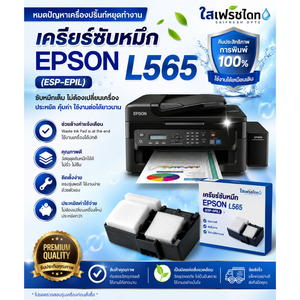 แฟลชไดร์ฟ  เคลียร์ซับหมึก Epson L565