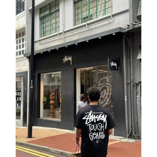BASIC S1TUSSY TEE คลาสสิกสีดำแปดบิลเลียดพิมพ์ลายเสื้อยืดแขนสั้นคอกลมหลวมสำหรับผู้ชายและผู้หญิง