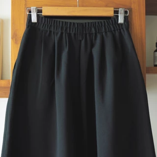 cat soup : belly up cat wide pants / กางเกงขาบานปักลาย ‘belly up cat’
