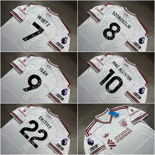 [แฟนบอล] - เสื้อฟุตบอล aิIวอร์wูล Away 2026/27 อาร์ม EPL 7 WIRTZ 8 SZOBOSZLAI 9 ISAK 10 MAC ALLISTER 22 EKITIKE