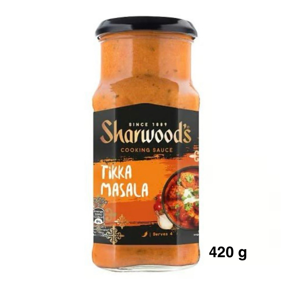 [ส่งด่วน] Sharwood’s Tikka Masala Cooking Sauce 420g./Madras Cooking Sauce 420g