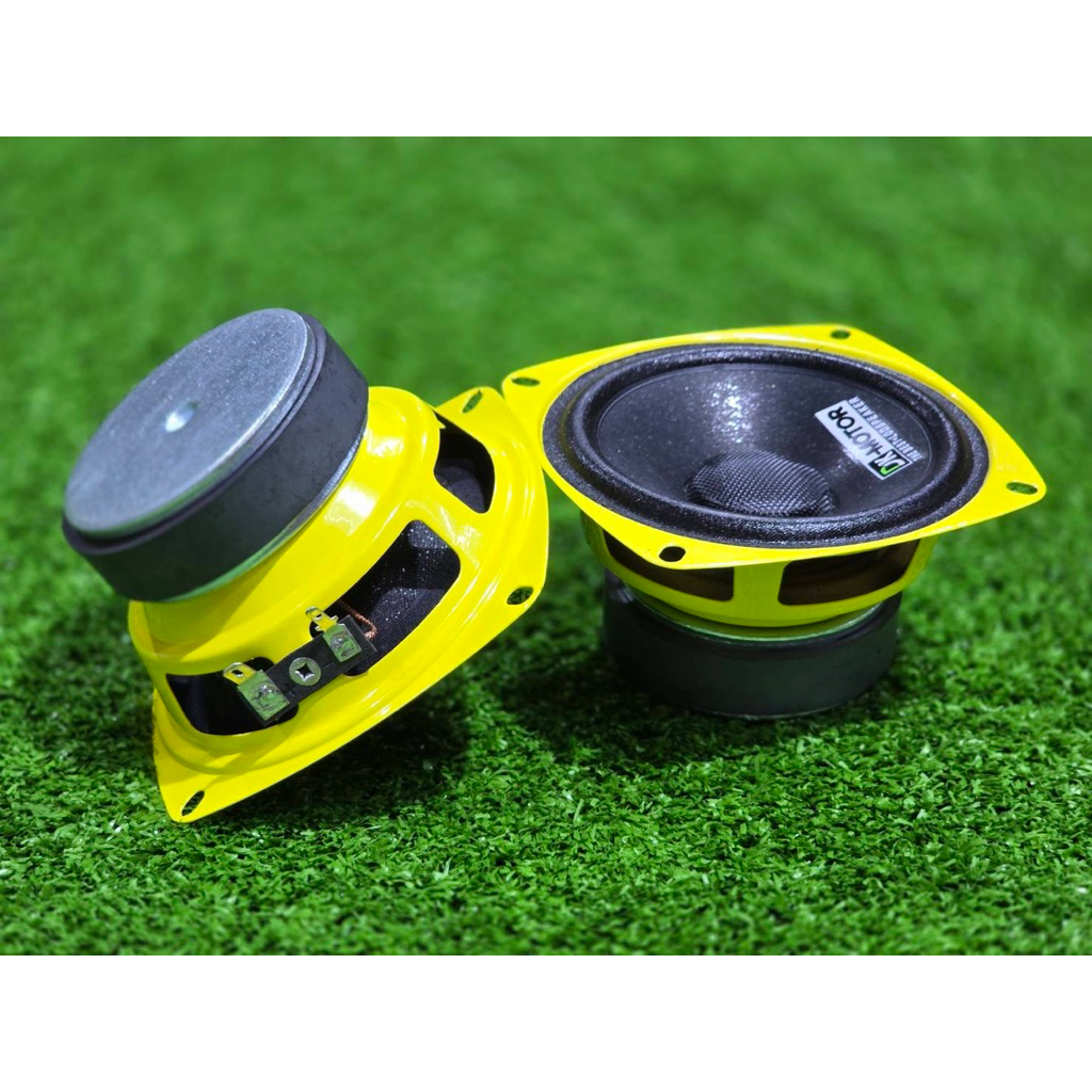 ดอก4นิ้ว DK โครงเหลือง DK-MOTOR งานแท้ แรงๆ ดอกกลาง กลาง 4นิ้ว 4ohm ลำโพง4“ dk-motor