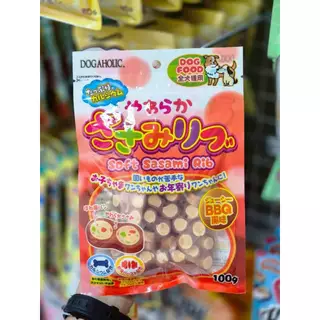 1491 DOGAHOLIC HONE / ขนมสุนัข ขนมหมา โฮเนะ กลิ่นบาร์บีคิว 100กรัม **1แถม1 138บาท