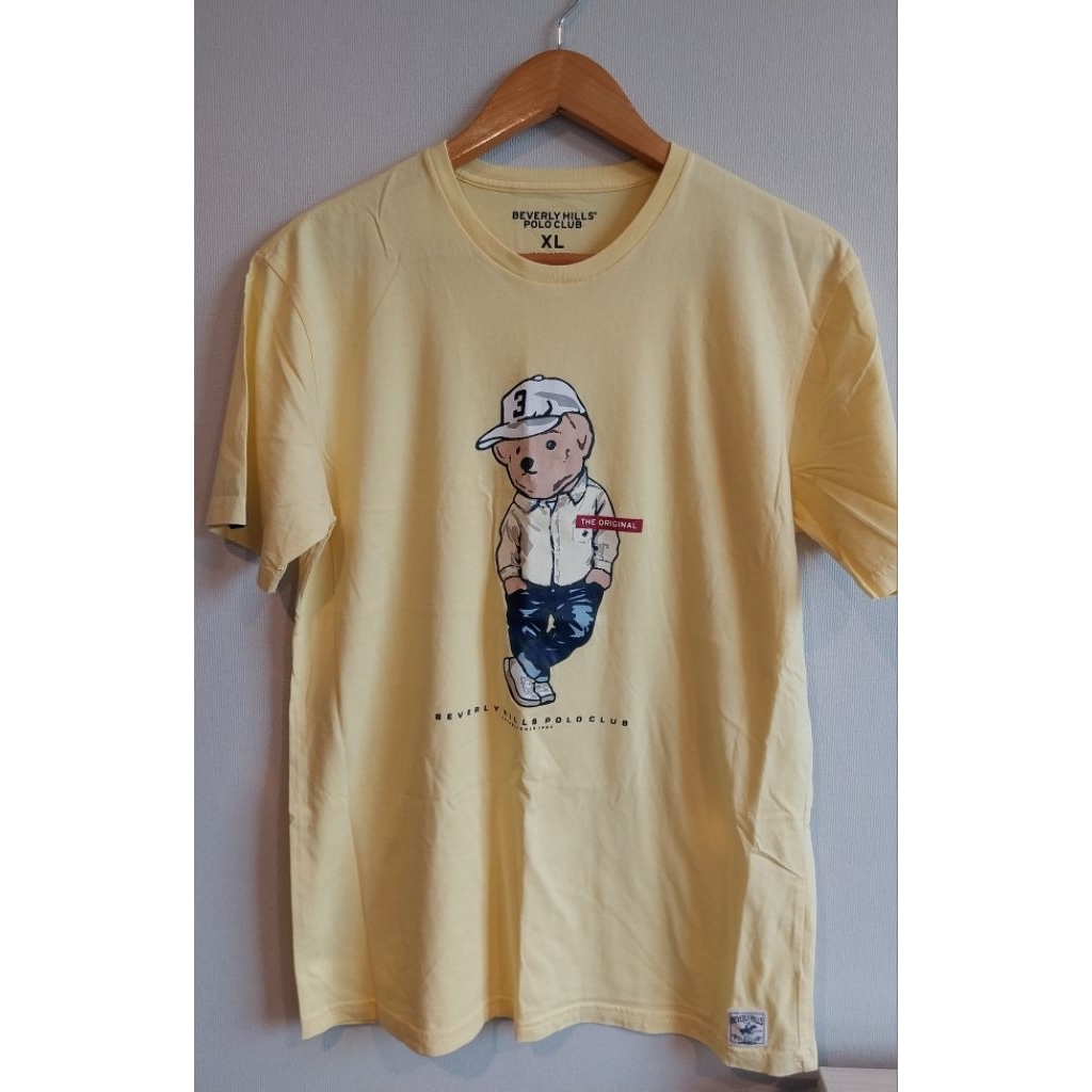 เสื้อยืด Beverly Hill Polo club สีเหลือง ผู้ชาย