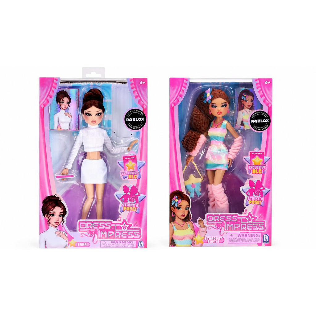 (ของแท้100%) Dress To Impress Fashion Doll Bundle – Lana and Stardust Softie – 2 DLC Codes