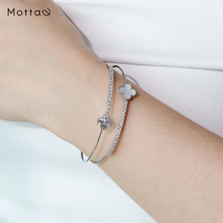 Motta Clover Online Exclusive Collection กำไลข้อมือชุบทองคำขาว ดีไซน์สวยไม่ซ้ำใคร