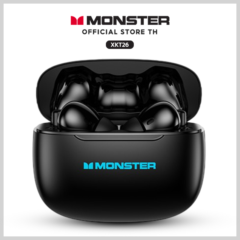 Monster XKT26 Airmars หูฟังบลูทูธ5.4 HIFI กันน้ำ กันเหงื่อ ควบคุมสัมผัส กล่องชาร์จType-C ไดรเวอร์13ม