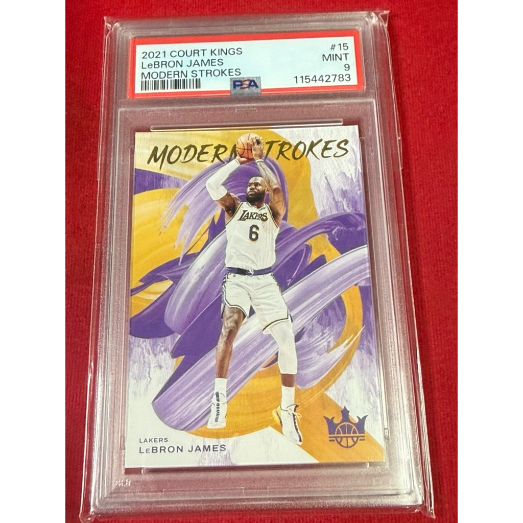 2021 Panini Court Kings Modern Strokes #15 LeBron James – PSA 9