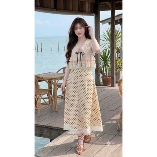 ชุดเซทเวียดนาม เดรสเวียดนาม เดรสสีฟ้า ชุดอัดกาว ผ้าอัดกาว ชุดเซ็ตเวียดนาม ชุดเซ็ทกระโปรงยาว เวียดนาม Clothing Lady