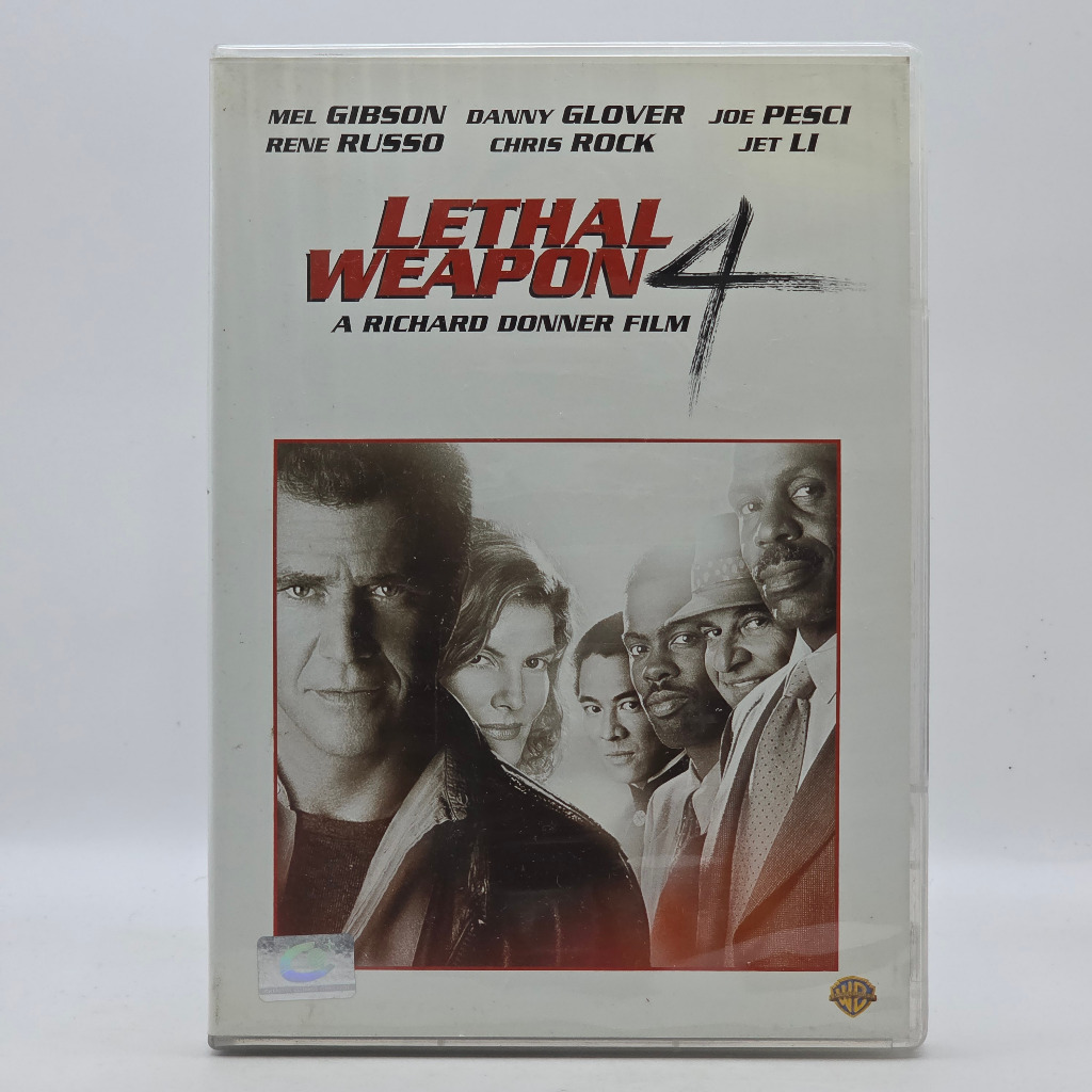 DVD Lethal Weapon 4 (1998) ริกก์ส คนมหากาฬ 4 แผ่นแท้ พากย์ไทย ซับไทย หนังแอคชั่น มือสองสภาพดี รหัส 2