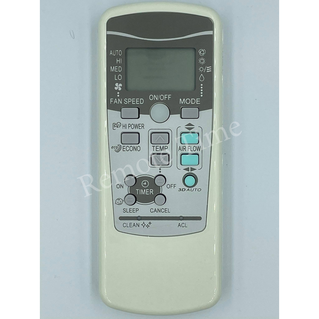รีโมทแอร์ที่ใช้งานได้กับ  Mitsubishi  รุ่น RKX502A001 / RKX502A007 (มีปุ่ม 3D) ใช้รีโมทตัวเดียวกัน