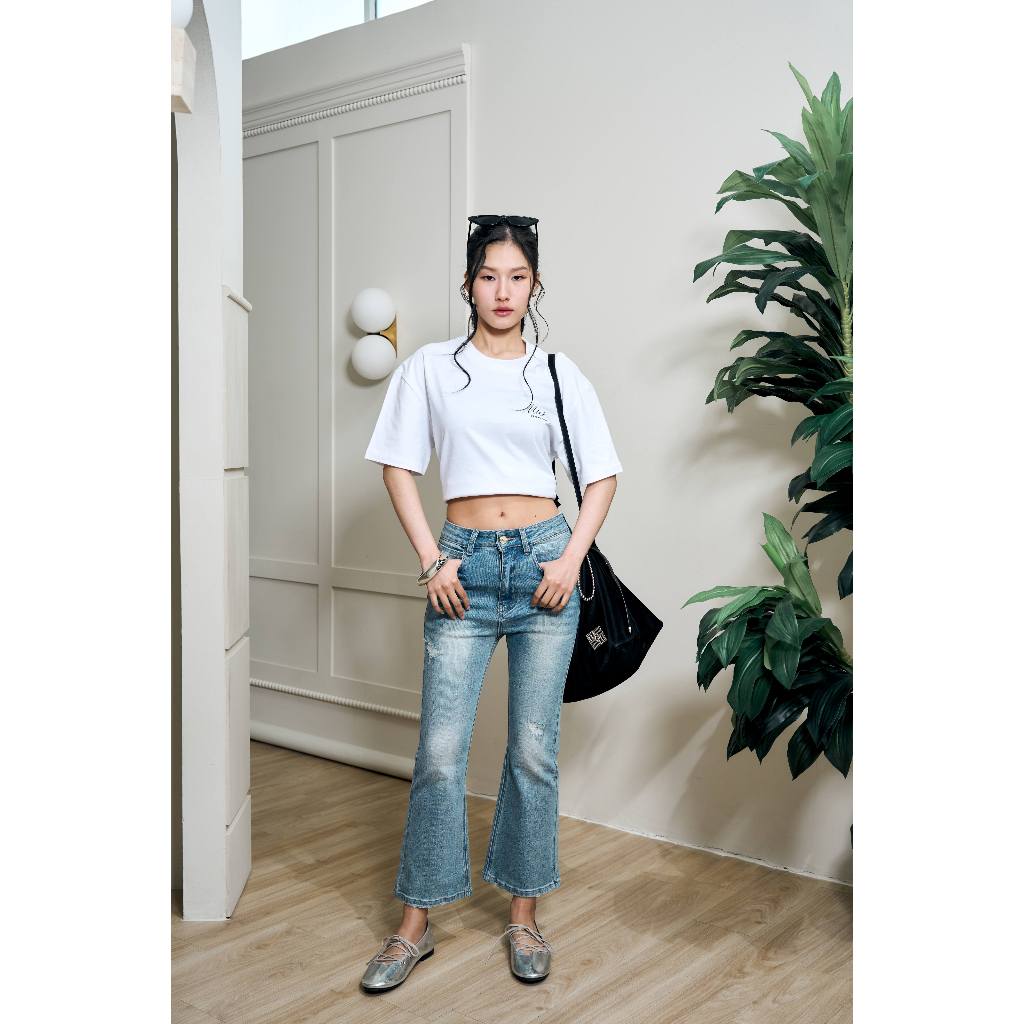 Niyom Jeans Collection After The Rain : รุ่น BJ026 กางเกงยีนส์ผู้หญิง ขาม้า