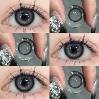 【FREE!GIFT】shinye Blue คอนแทคเลนส์ Deep sea Blue /Cosmic Black ตาใหญ่ ลายฮิต ขายดีมาก DIA14.5mm ,HE155-3