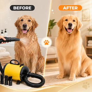 💨ไดร์เป่าขนสัตว์เลี้ยง ไดร์ไล่น้ำ 2800W รุ่น PetPro AirMax สำหรับหมาแมวขนยาว เป่าแห้งเร็ว เสียงเบา | Pettail ร้านค้าไทย